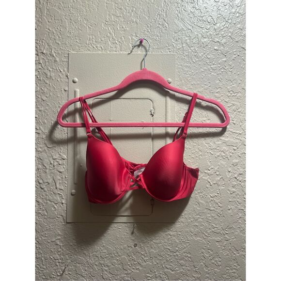 Victoria’s Secret Red Full Coverage Bra Woman’s Size 34C - Picture 1 of 13